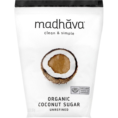Madhava Organic Coconut Sugar, 3 Pound, 4 Per Case